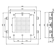 Верхний душ Fima Carlo Frattini Showerhead F2901CR цвет Хром-1