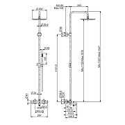 Душевая система Fima Carlo Frattini Shower column F4284/R253CR  с термостатом цвет Хром-1