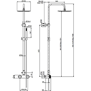 Душевая система Fima Carlo Frattini Shower column F5605/2HCR с термостатом цвет Хром-1