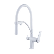 Смеситель для кухни Lemark Bronx LM3761MW цвет Белый матовый