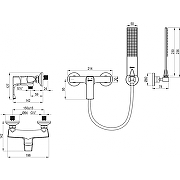 Смеситель для душа Lemark Ursus LM7203BG цвет Золото матовое-1
