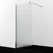 Душевая перегородка WasserKRAFT Rur 120 30W40BN-FL профиль цвет Никель стекло рифленое