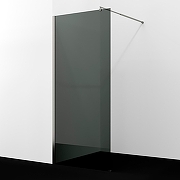 Душевая перегородка WasserKRAFT Rur 110 30W46BN-TG профиль цвет Никель стекло тонированное