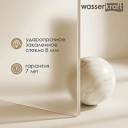 Душевая перегородка WasserKRAFT Rur 110 30W46-TG профиль цвет Хром стекло тонированное-6