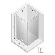 Душевое ограждение New Trendy x80 D-0148A/D-0088B -2