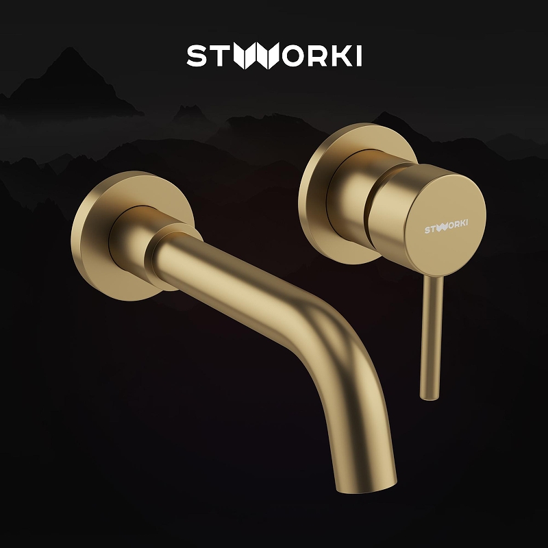 Смеситель для раковины STWORKI Эстерсунд S31040GM 