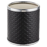 Стакан для зубных щеток Geralis M-PBH-M Punto цвет Черный, кант Хром