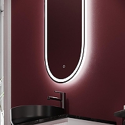 Зеркало Sancos Oval 45 OV45F с подсветкой с сенсорным выключателем и диммером-6