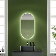 Зеркало Sancos Oval 45 OV45C с подсветкой с сенсорным выключателем и диммером-4