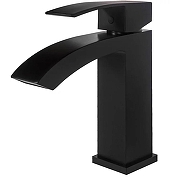 Смеситель для раковины Hansberge Cubito H1077BL цвет Черный матовый