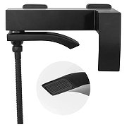 Смеситель для ванны Hansberge H4077BL цвет Черный матовый-4