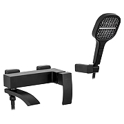 Смеситель для ванны Hansberge H4077BL цвет Черный матовый-6