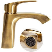 Смеситель для раковины Hansberge H1085BR цвет Бронза-4