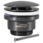 Донный клапан Hansberge H107BG click-clack цвет Графит-3