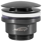 Донный клапан Hansberge H107BG click-clack цвет Графит-4