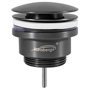 Донный клапан Hansberge H107BG click-clack цвет Графит
