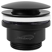 Донный клапан Hansberge H107BL click-clack цвет Черный матовый-4