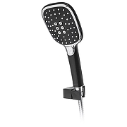 Душевая система Hansberge Cubito H6077BC с термостатом цвет Черный матовый Хром-6