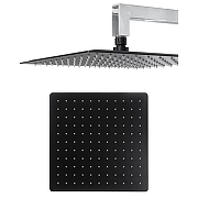 Душевая система Hansberge Cubito H6077BC с термостатом цвет Черный матовый Хром-9