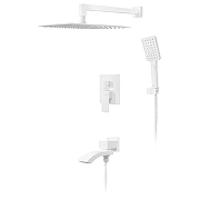 Душевая система Hansberge Cubito H6077WW с термостатом цвет Белый