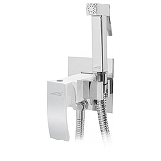 Гигиенический душ со смесителем Hansberge Cubito H3077W цвет Хром Белый