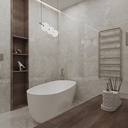 Керамогранит Arcadia Ceramica Onice Pearl FP1013-A светло-серый полированный 60х60 см-8