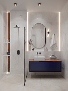 Керамогранит Arcadia Ceramica Anty Sky Grey FP1020-A светло-серый полированный 60х120 см-7