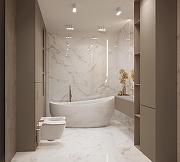 Керамогранит Arcadia Ceramica Calacatta Bianco FP1019-A белый полированный 60х120 см-9