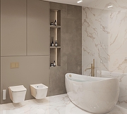 Керамогранит Arcadia Ceramica Calacatta Bianco FP1019-A белый полированный 60х120 см-10