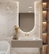 Керамогранит Arcadia Ceramica Calacatta Bianco FP1019-A белый полированный 60х120 см-11