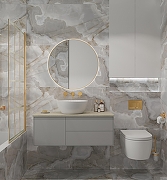 Керамогранит Arcadia Ceramica Rex Onyx Blue FP1010-A голубой полированный 60х120 см-9