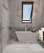 Керамогранит Arcadia Ceramica Onyx Line Grey FP1025-A серый полированный 60х120 см-10