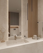 Керамогранит Arcadia Ceramica Cementum Bianco RT7002-A светло-бежевый матовый 60х120 см-7