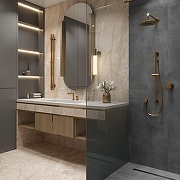 Керамогранит Arcadia Ceramica Matrix Grigio RT7011-B серый матовый 60х120 см-4