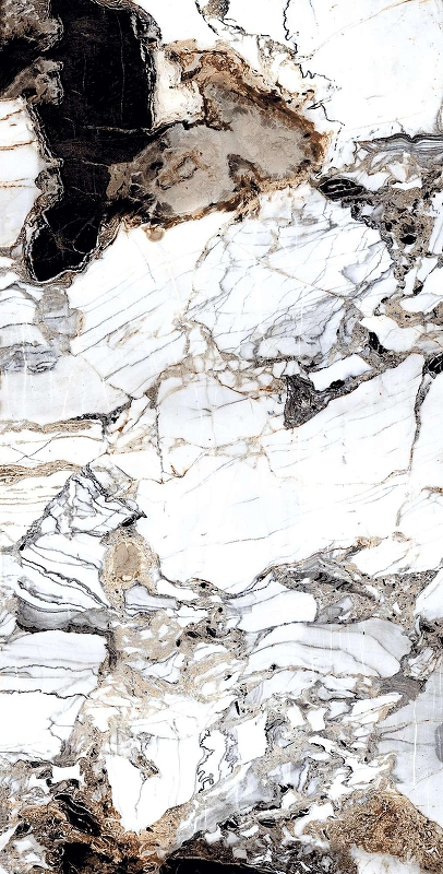 Керамогранит Arcadia Ceramica Grande Crystal HG2002-A белый суперглянцевый 