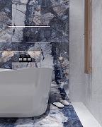 Керамогранит Arcadia Ceramica Bergamo Blue HG2006-A синий суперглянцевый 60х120 см-9