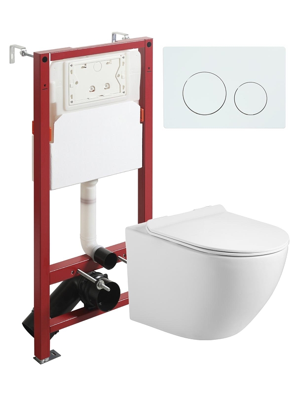 Комплект унитаза с инсталляцией Agger ATI09150+APB188 