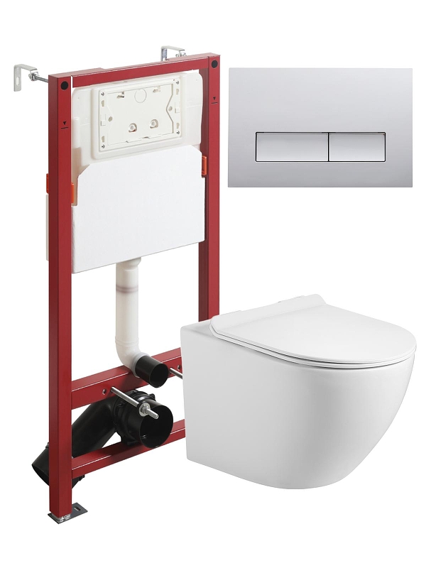 Комплект унитаза с инсталляцией Agger ATI09150+APB200 