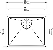 Кухонная мойка TopZero 53 Miranda 530.460-77 цвет Deep black-1