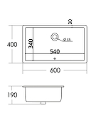 Раковина Agger 60 ASB01600 цвет Белый глянцевый-7