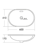 Раковина Agger 60 ASB02600 цвет Белый глянцевый-7