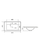 Раковина Agger 82 ASF11800 цвет Белый глянцевый-6