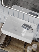 Раковина Agger 38 L ASH131375L цвет Белый глянцевый-3