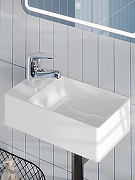Мини-раковина Agger 38 R ASH131375R цвет Белый глянцевый-7