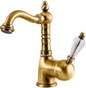 Смеситель для раковины Caprigo Adria-Swarovski 01-024-oro цвет Золото