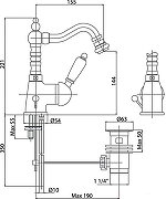 Смеситель для биде Caprigo Adria-Uno 02-032-crm цвет Хром-1