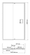 Душевая дверь WasserKRAFT Berkel 120 48P05 профиль Хром стекло прозрачное-9