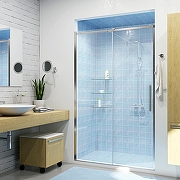Душевая дверь WasserKRAFT Dinkel 120 58R05 профиль Хром стекло прозрачное-5