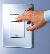 Унитаз с инсталляцией Grohe Solido Perfect 39186000 с сиденьем Микролифт и клавишей смыва Хром-2