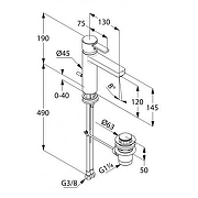 Смеситель для раковины Kludi Zenta 382640575 Хром-3